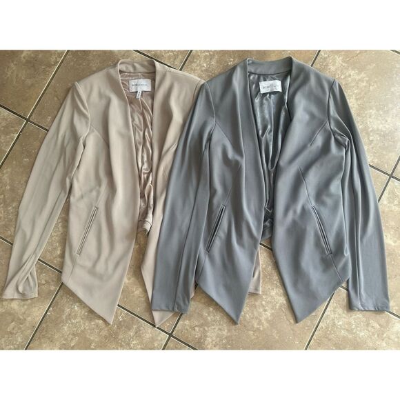 BCBG M Bundle Of 2 Crepe Open Lined Blazer Jacket - Picture 1 of 6